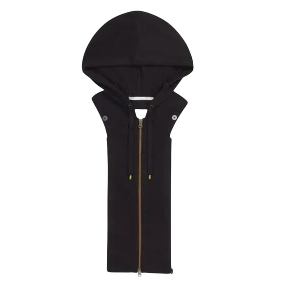 Veronica Beard Jackets & Blazers - VERONICA BEARD Cashmere Hoodie Dickey Jacket Insert with Cuff Warmers Black Wool